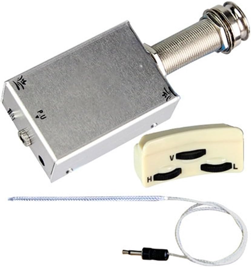 Acoustic Guitar Pickups Acoustic Guitar And Ukulele Pickup Amplifier No Hole Required Portable Folk Accessory