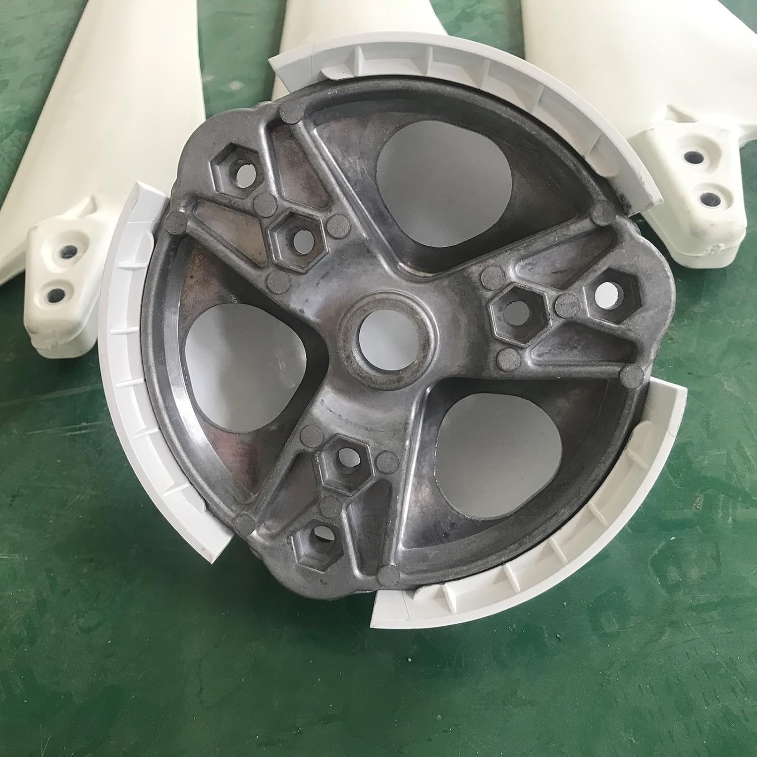 3Pack/5 Pack Wind Turbine Blades with Hub and Cover, 600/650/750/800mm, Horizontal Wind Turbine Generator Kit, Car Power Inverter Windmill Accessories(Five Blades,800mm)