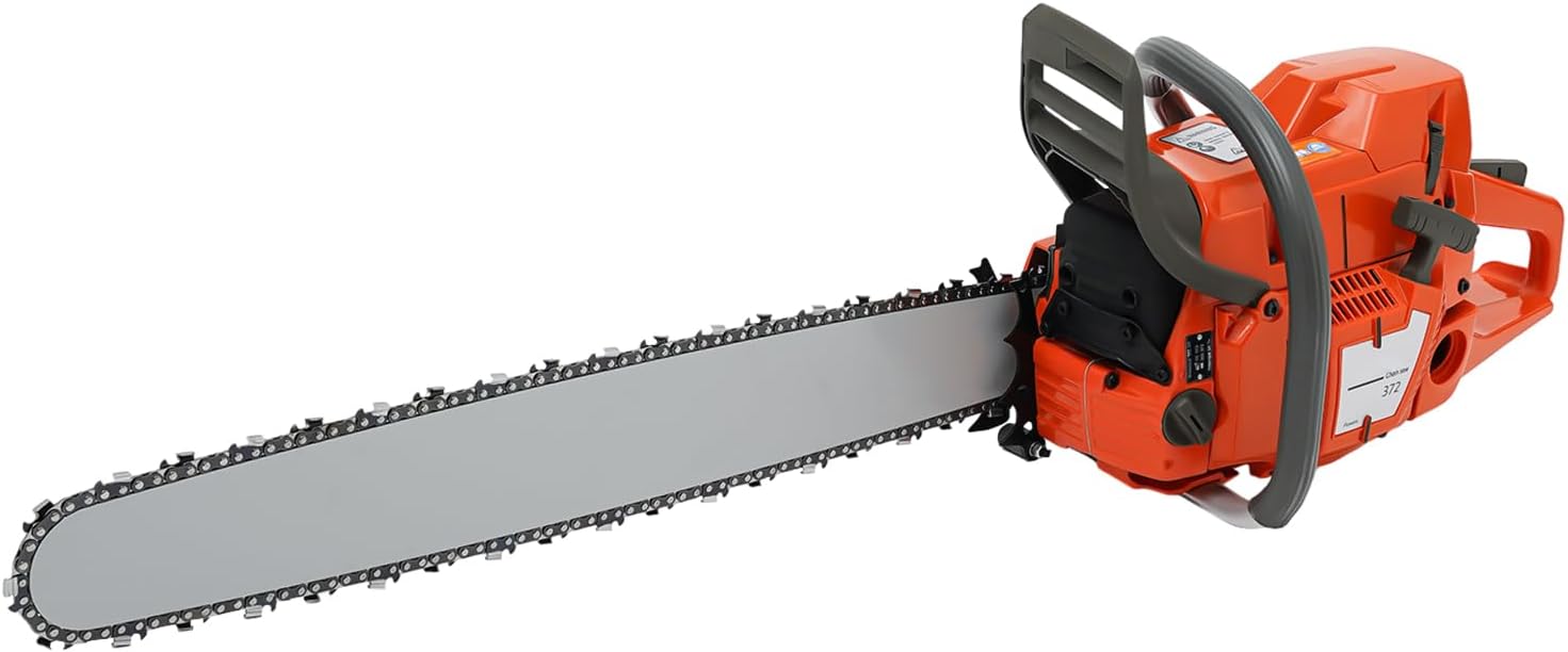 28 inch Gas Powered Chainsaw,2-Stroke 71cc Handheld Cordless Petrol Chain Saw w/Air Cooling for Garden, Ranch, and Farm Tree Wood Cutting,2 Packages