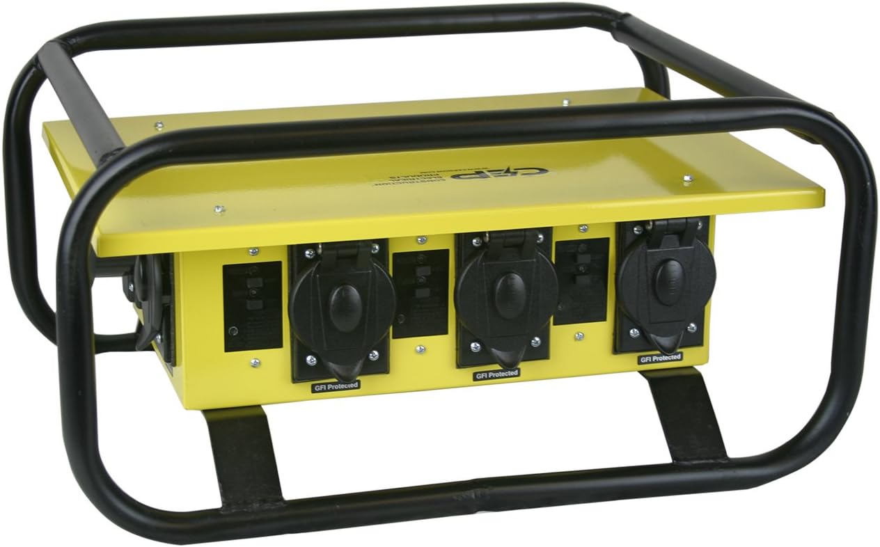 CEP Construction Electrical Products 8706GU 6 Outlet 50-Amp Single Phase Power Box