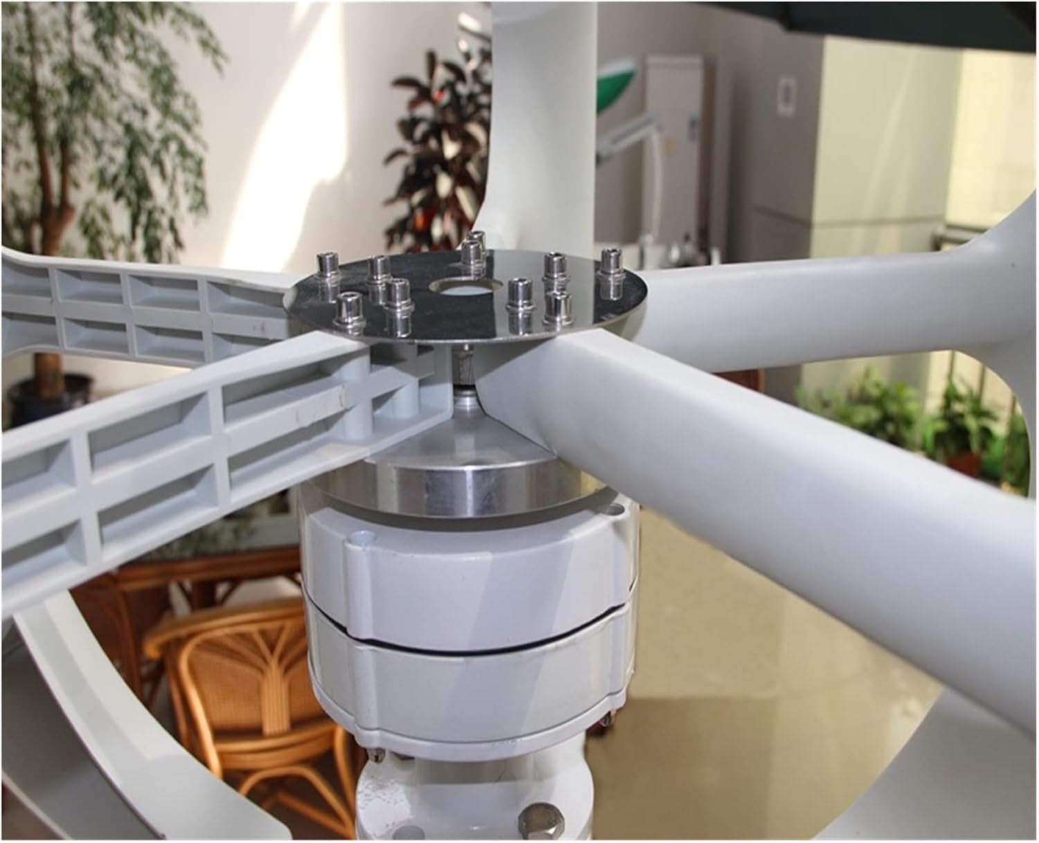 Wind Turbine Generator Kit, 4000W 5 Blades Vertical Axi Wind Turbines Generator Lantern 12V 24V Motor Kit Electromagnetic for Home Streetlight Use for Hybrid Solar Wind System(24V)