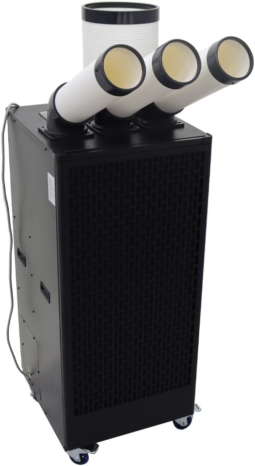 Portable Air Conditioner Industrial Spot Cooler Mobile Cooling Aircon with 13L Large Tank and Wheels for Hospital Warehouse Workshop 220V 2500W