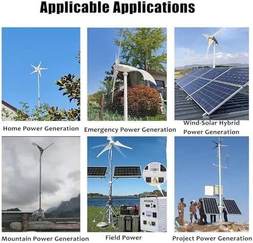 300W/400W/500W Permanent Magnet Wind Turbine for Home Use - Solar Hybrid Power Generator, Automatic Rooftop & Farm Solution (400W) - Eco-Friendly Energy Solution