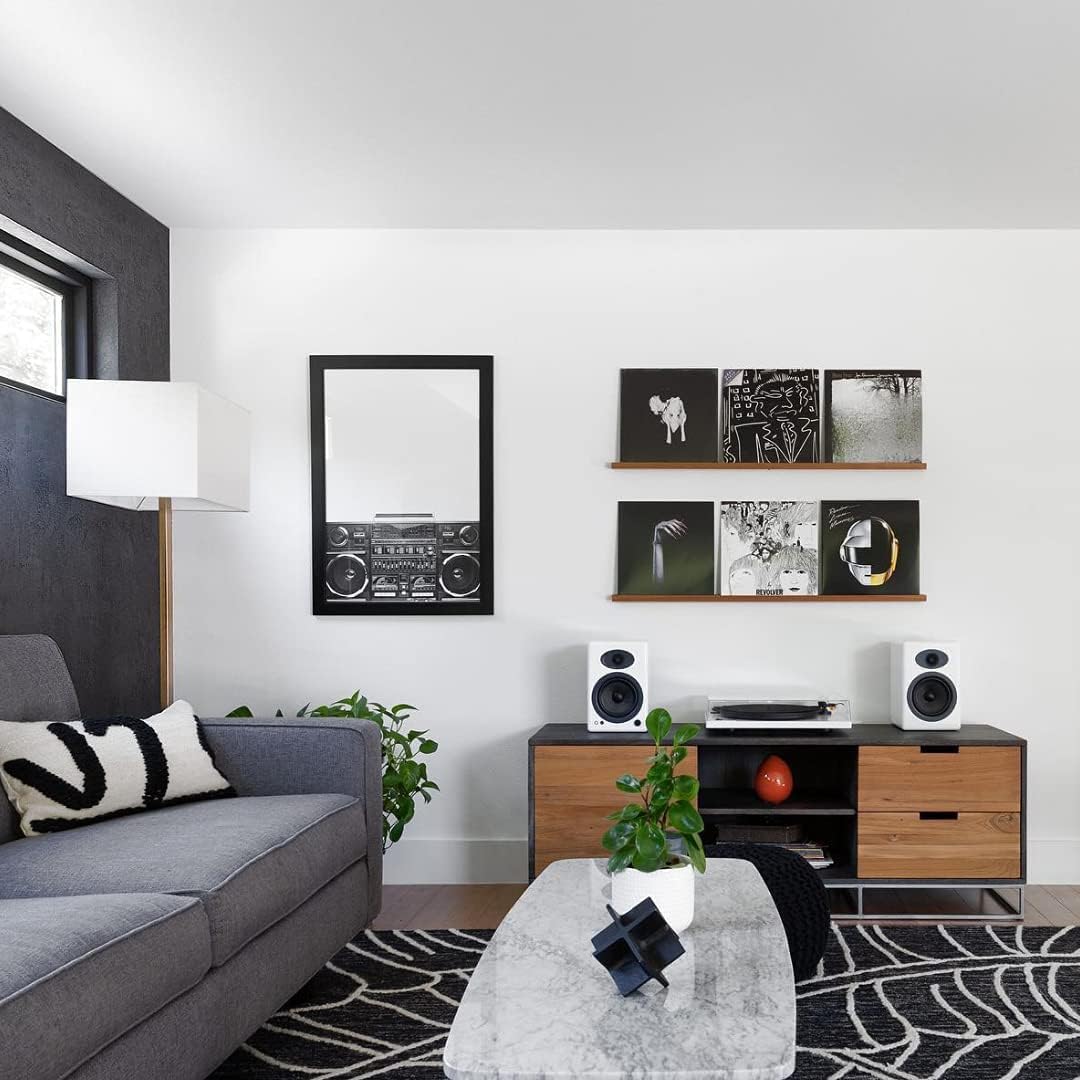 Audioengine A5 Powered Studio Playback Monitors and Bookshelf Speakers - Premium 150W Stereo Speakers for Music, Gaming, Turntables, Home Theater Systems