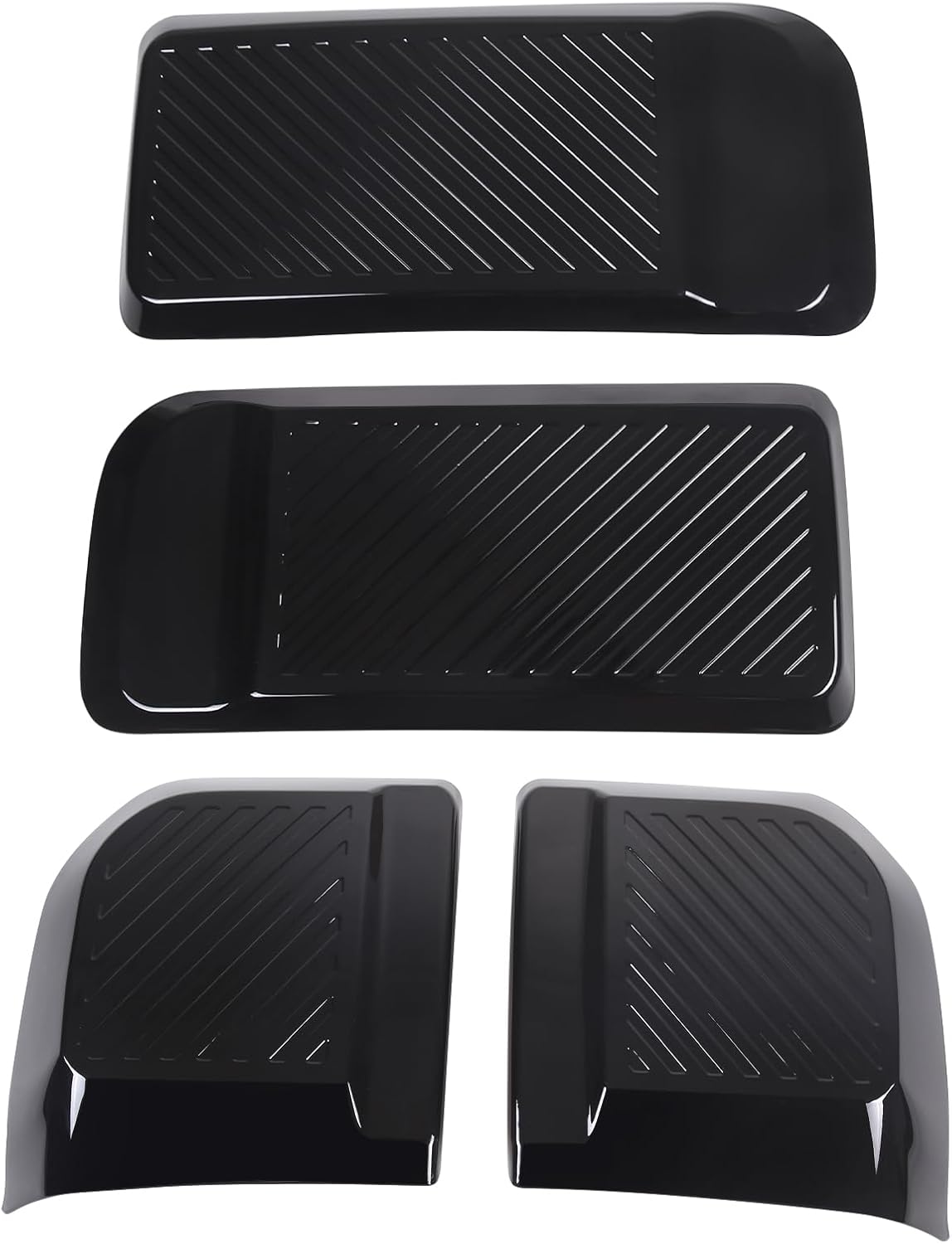 Aunginsy Car Front Rear Bumper Protector Guard Compatible with Ford Maverick 2022-2024 2025 Pickup Truck Front & Rear Side Bumper Edge Protect Guard Anti-Collision Patch Cover ABS Exterior Accessories