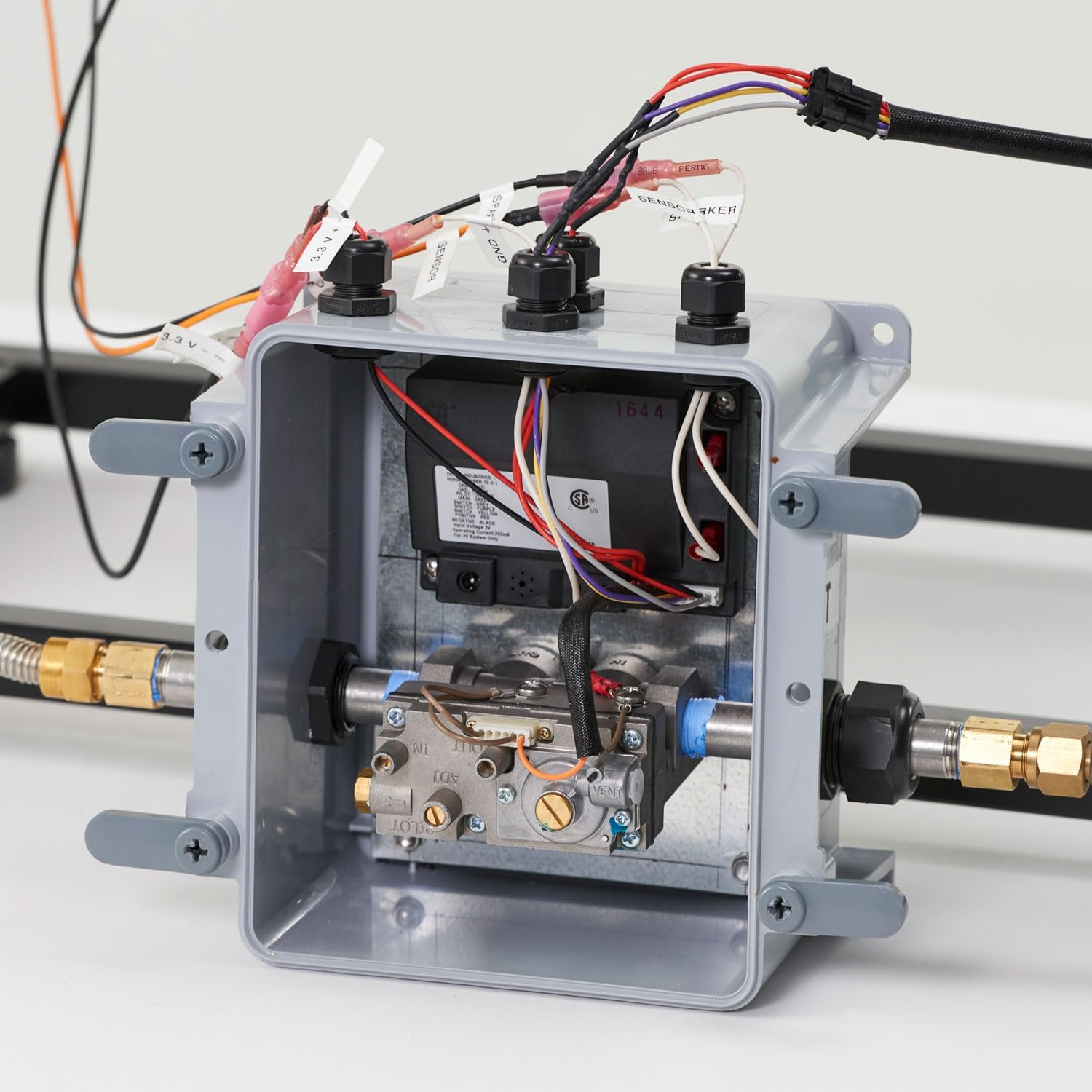 The Outdoor GreatRoom Company Stonefire Fire Table with Electronic Ignition (SF-32-K-CF-DSI-LP), Propane, 32x32-Inches