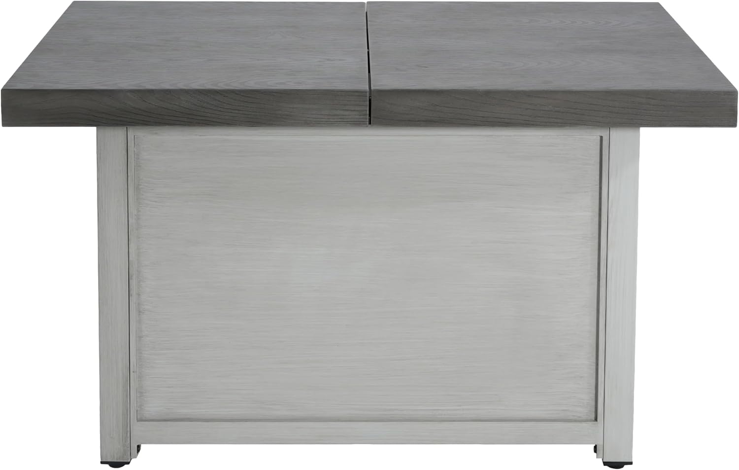 GOWE Extendable Rectangle Aluminum Alloy Fire Pit Table, 50,000BTU