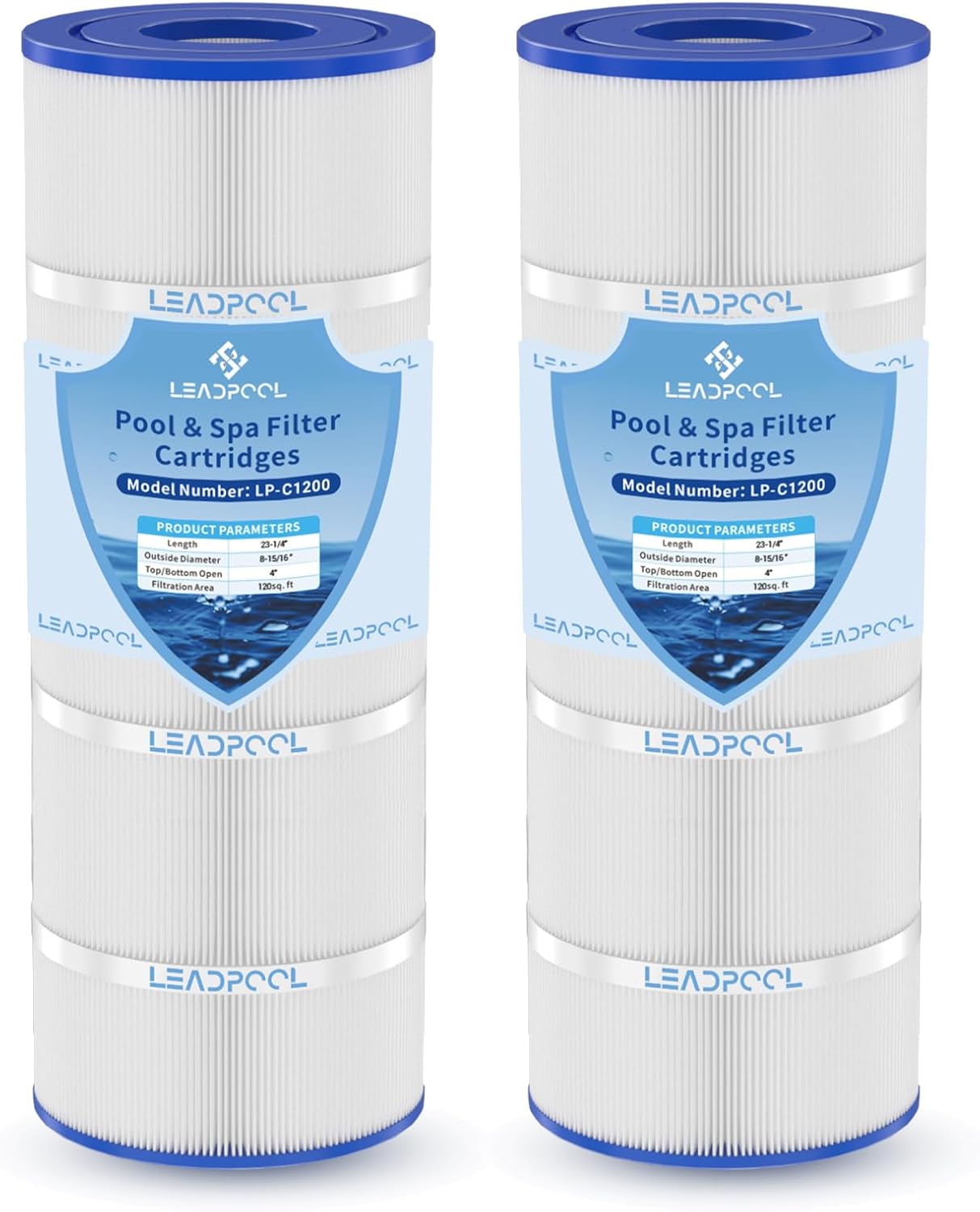 C1200 Pool Filter Cartridges Replacement for Hayward C1200,PA120,CX1200RE,C-8412,FC-1293,2x120 Sq.ft (2Pcs)