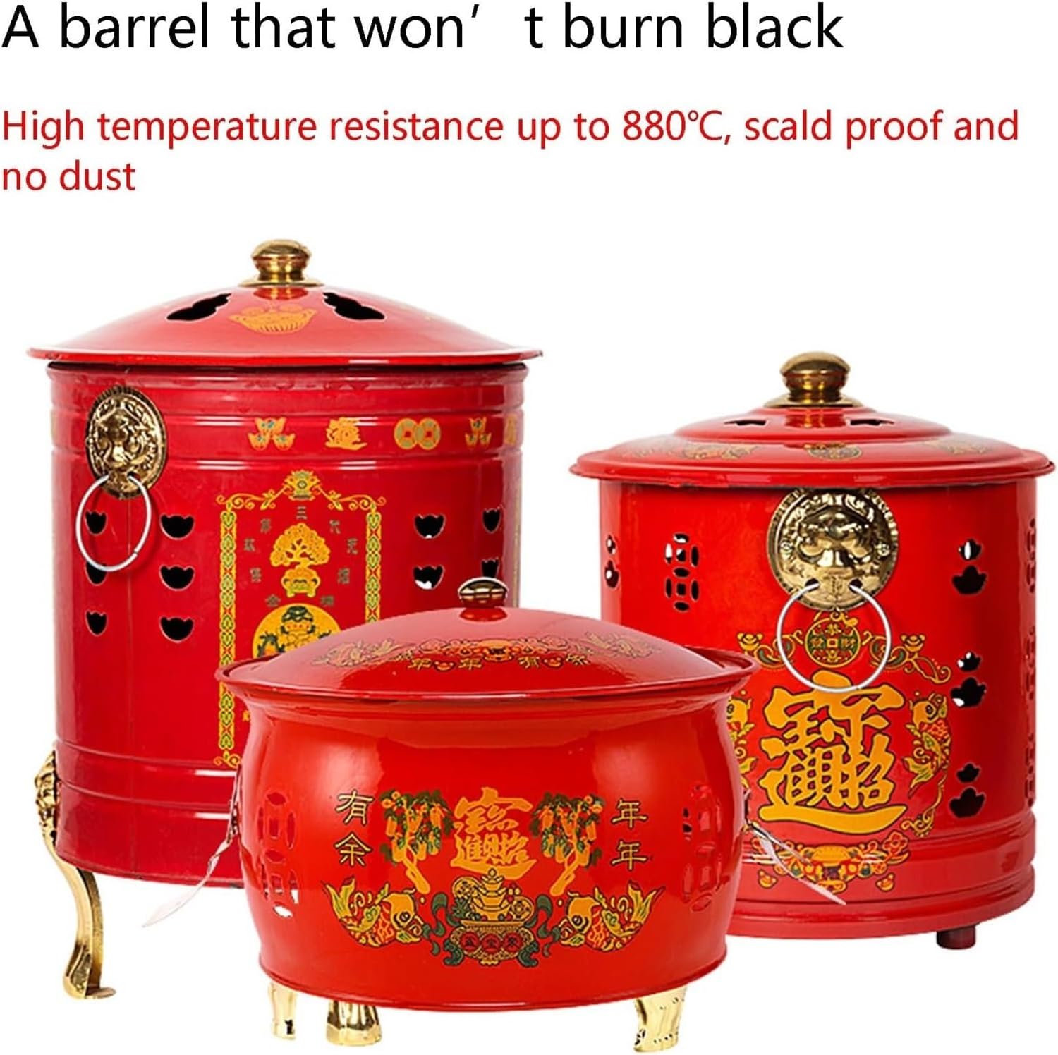 Smokeless Burn Barrel,Burn Barrel, Burn Barrel Outdoor Fire Pits Burn Barrel Trash，Stainless Steel Incinerator Cage with Lid，incinerator，(30cm(11.8in))