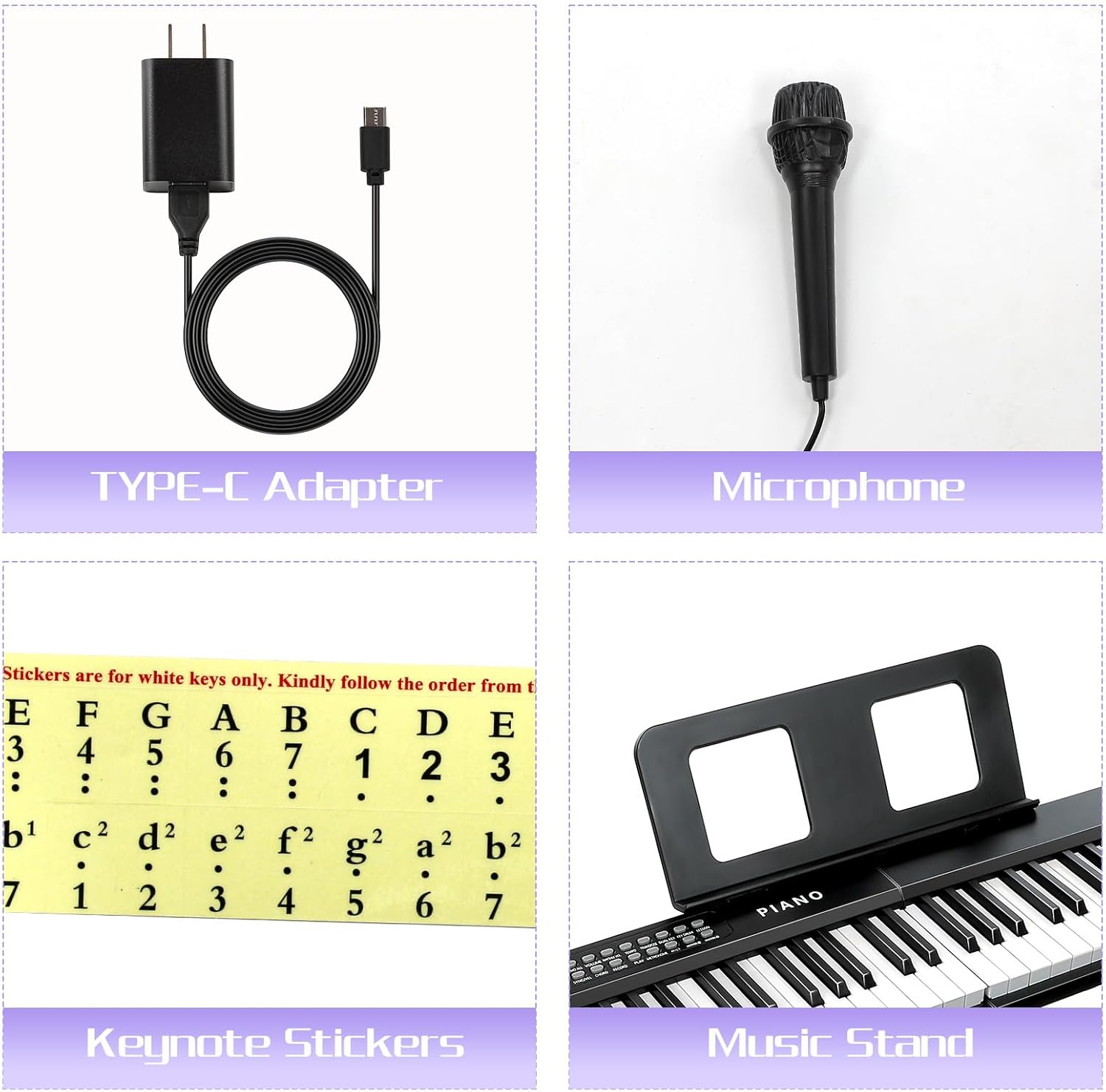 88 Key SEMI-Weighted Keyboard Piano For Beginners w/MIDI, Bluetooth, 1000 Tones/Rhythms, 150 Demos, Sustain Pedal, Metronome, Sync, Chord, Dual Key, Key Drum, Teaching Mode, Corded Electric