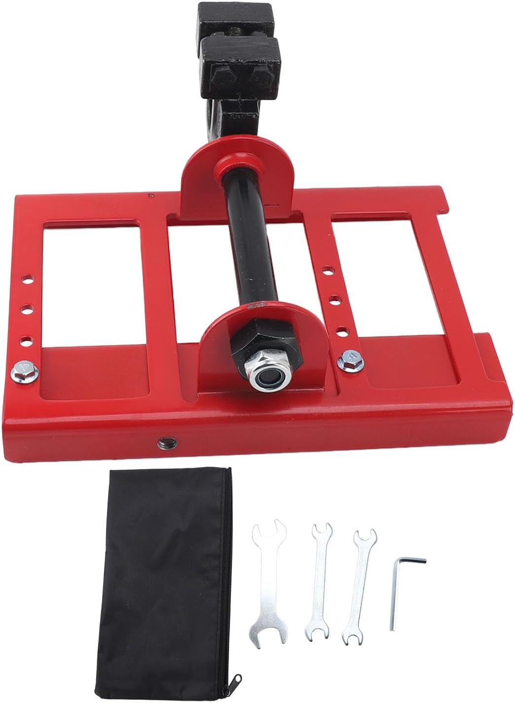 Haofy Vertical Chainsaw Mill Attachment, Iron, Multiple Use with Various Chainsaws, Lightweight and Compact for Cedar, Walnut, Oak Cutting (Red)