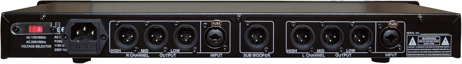 Mr. Dj DXO300+ PRO PA DJ Club Stereo 2/3 Way Plus Subwoofer Crossover