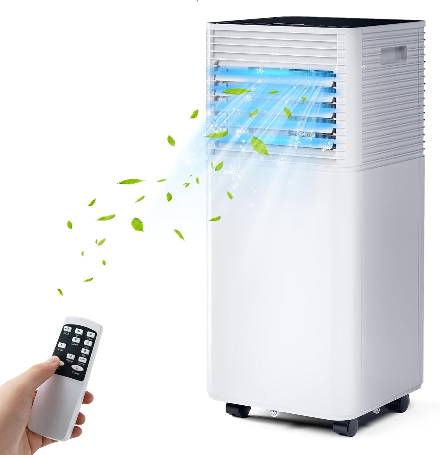 SIMOE 10000BTU Portable Air Conditioner, 4-in-1 Portable AC Unit for room Cooling up to 350 sq.ft, with Remote Control, 24H Timer & Window Kit, Built-in Cool, Dehumidifier & Sleep Modes