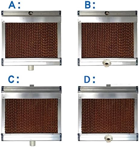 Water Circulation Cooling Evaporative Cooling Pad Aluminum Alloy Cooling Wall 80 * 80 * 15Cm,C