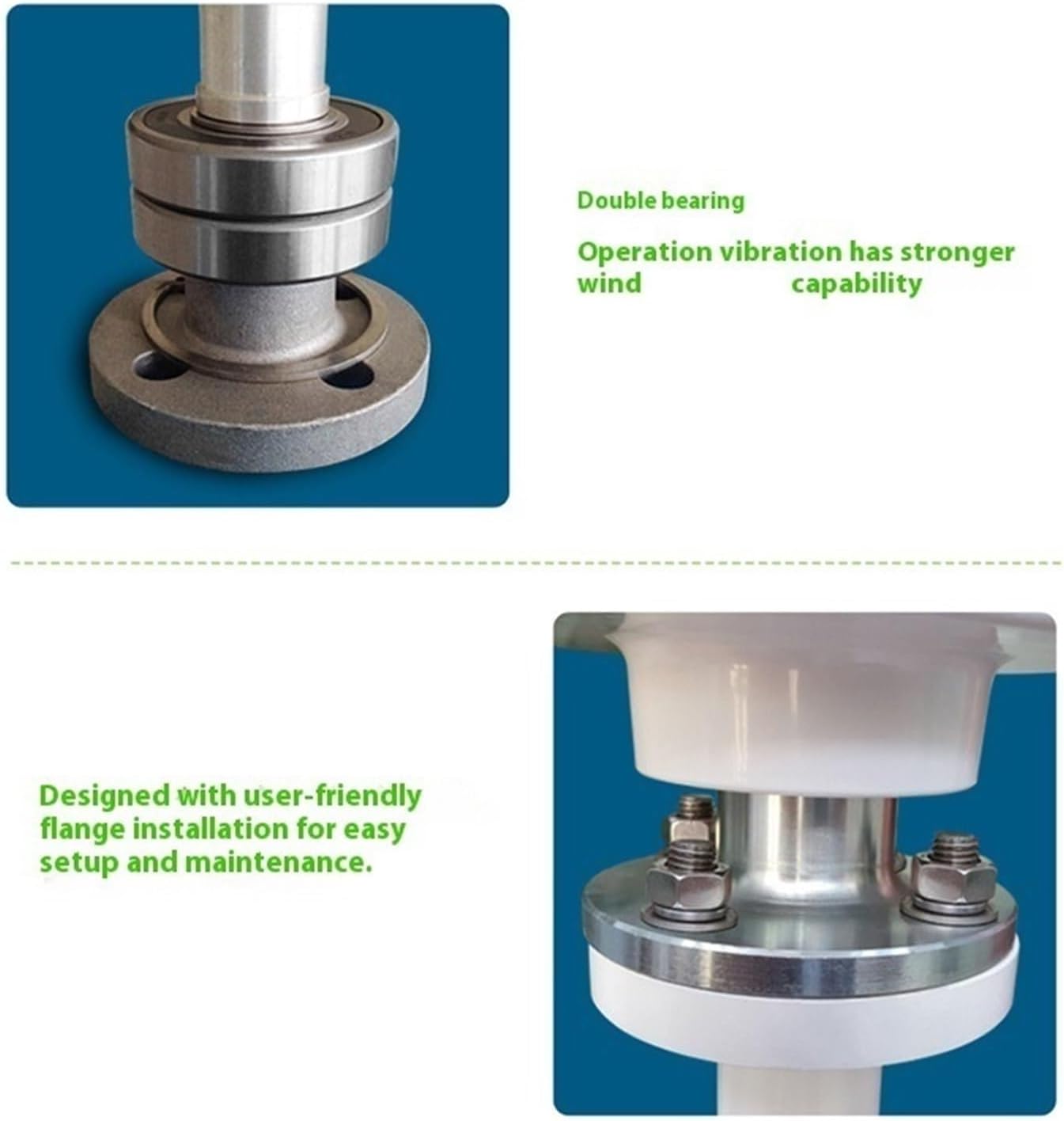 Wind Generator, Wind 300w 24v Vertical Axis Wind Energy Generator Home Wind,for Home Boat Marine(with Controller_24V_500W)