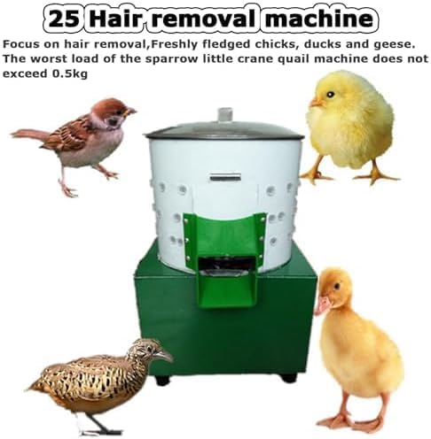 Electric Plucking Machine,Electric Poultry Plucker Machine, Feather Remover for Quick Cleaning, Stainless Steel,Ideal for Chicken Duck Farm