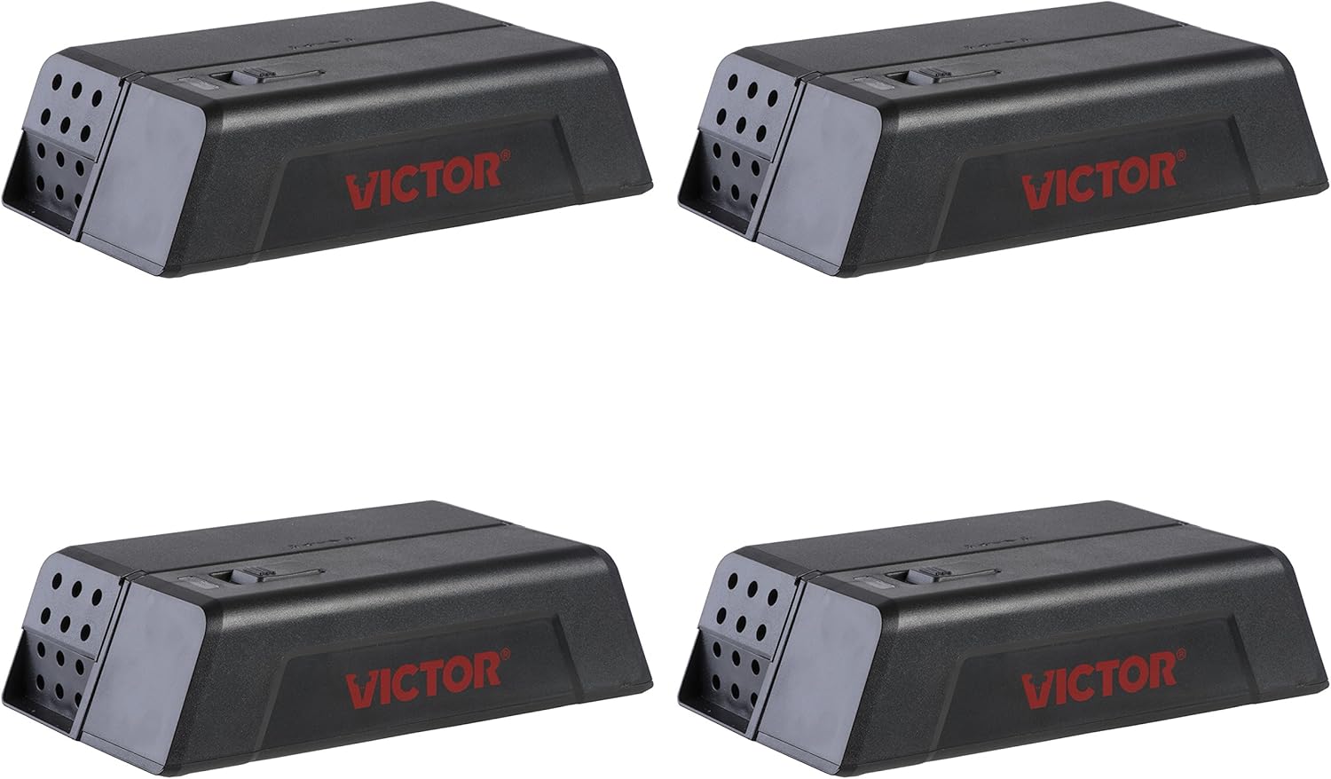 Victor M250S Indoor Humane Electronic Mouse Trap - No Touch, No See Electric Instant Kill Mouse Trap - 4 Traps
