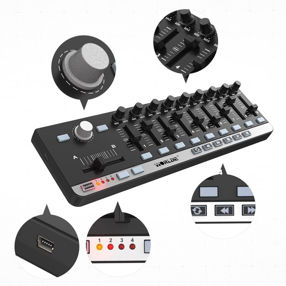 EasyControl.9 Portable Mini USB 9 Slim-Line Control MIDI Controller