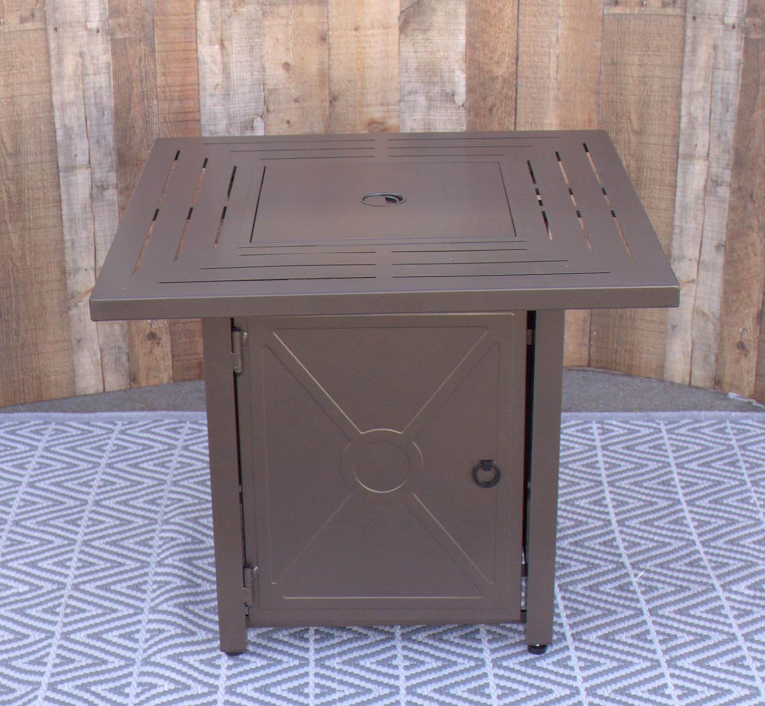 Pebble Lane Living, Ashbury Round Fire Pit Table, 30