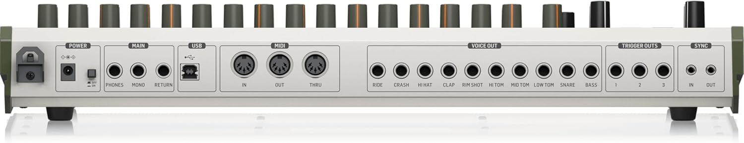 Behringer RHYTHM DESIGNER RD-9 Classic Analog/Digital Drum Machine with 11 Drum Sounds, 64-Step Sequencer, Wave Designer and Dual-Mode Filter