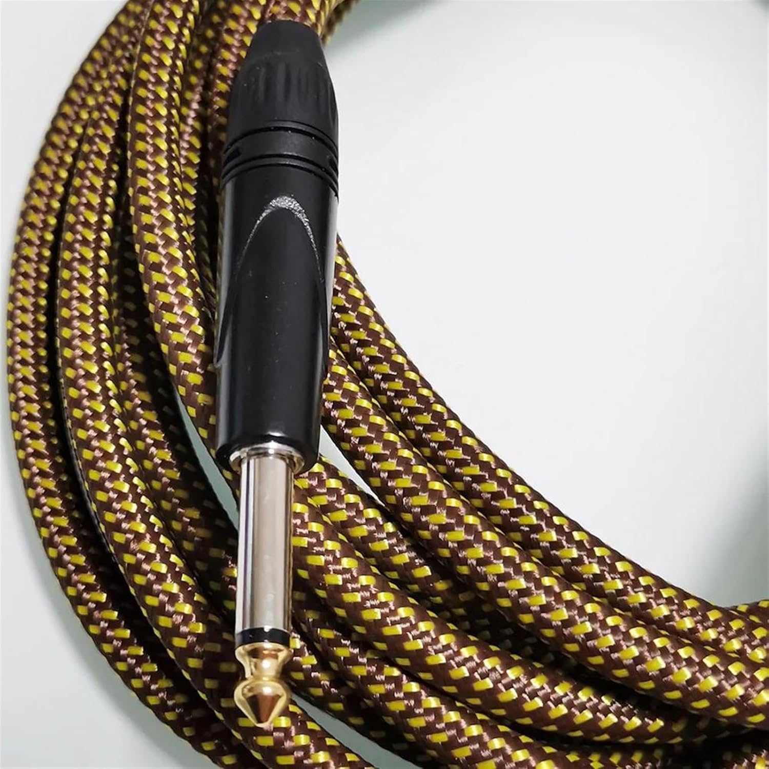 Professional Guitar Cable 5m Guitar Cable 1/4 Inch Instrument Cable Noise Reduction Durable Guitar AMP Cord for Bass