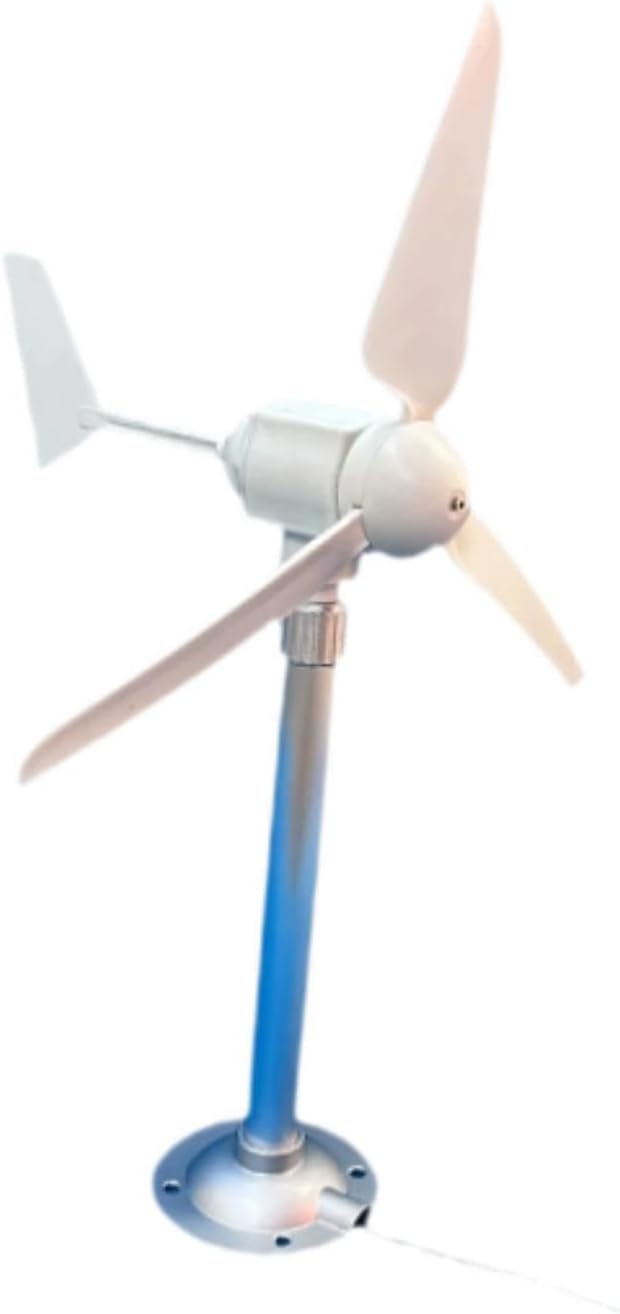 Fenteer Miniature Horizontal Small Wind Turbine 1-35V Professional Easy Installation Permanent Three Wind Turbine Model