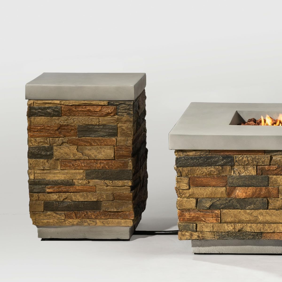 Propane Tank Holder Fire Pit Tank Cover Side Table