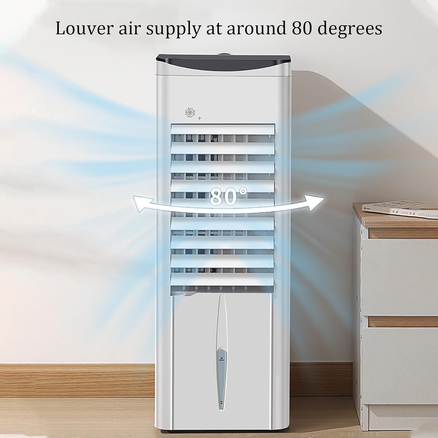 Household Portable Air Conditioner,1-12 Hour Timer Evaporative Air Cooler,Three Adjustable Wind Speeds,refrigeration Small Air Cooler,for Living Rooms, Resta(Color:Remote control single cooling)