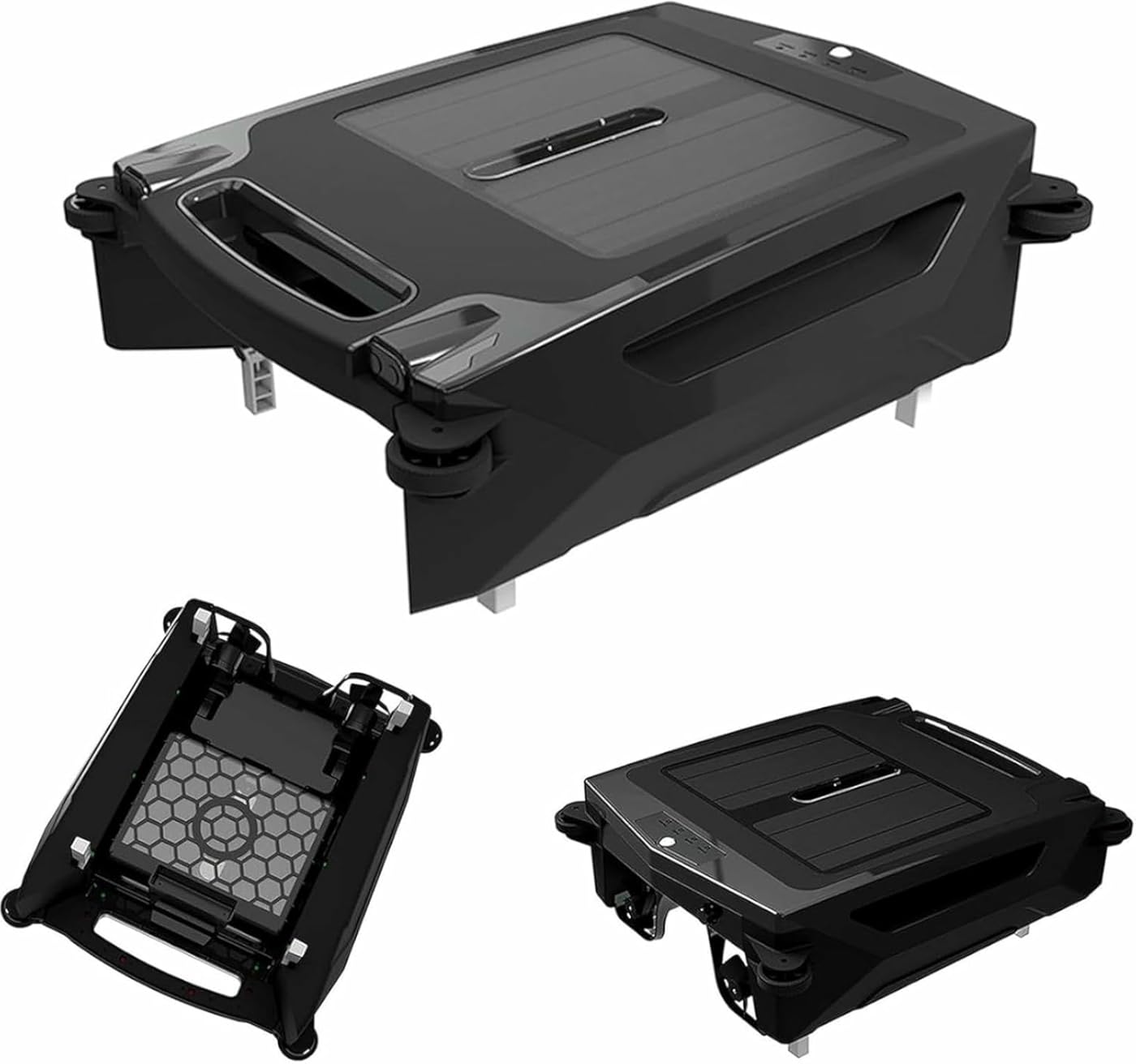 Cordless Pool Vacuum,Solar/Electric Pool Robot,Smart Navigation Pool Cleaners for Inground Pools,Dual Charging Mode ＆ Smart Obstacle Avoidance