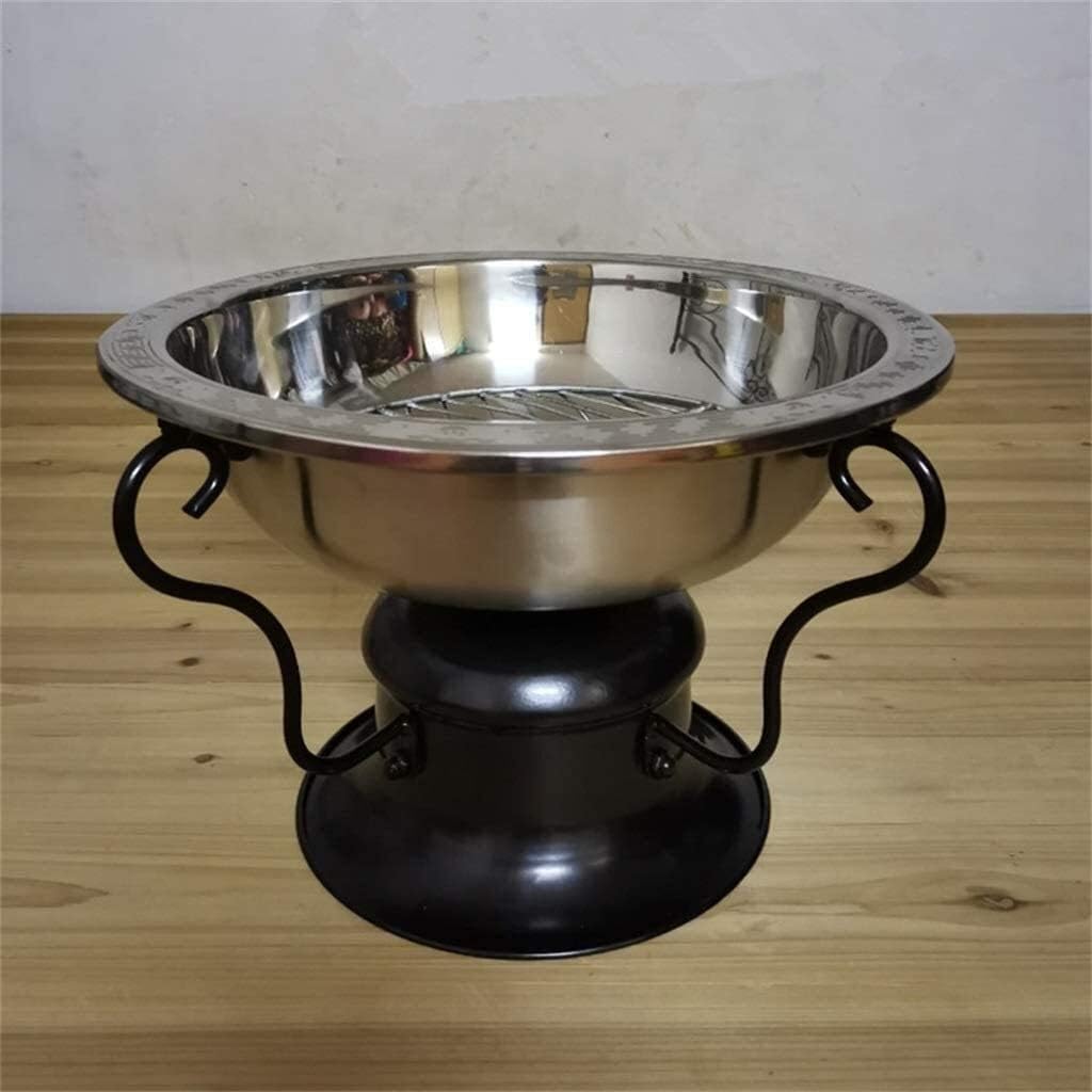 Fire Pits Outdoor Wood Burning Heavy Duty Cast Iron Fire Pit | Large Wood Fire Pit | Outdoor Patio Décor,Outdoor Carbon Stove Indoor Stainless Steel with Cover BBQ Cooking for Outside Camping Backyar