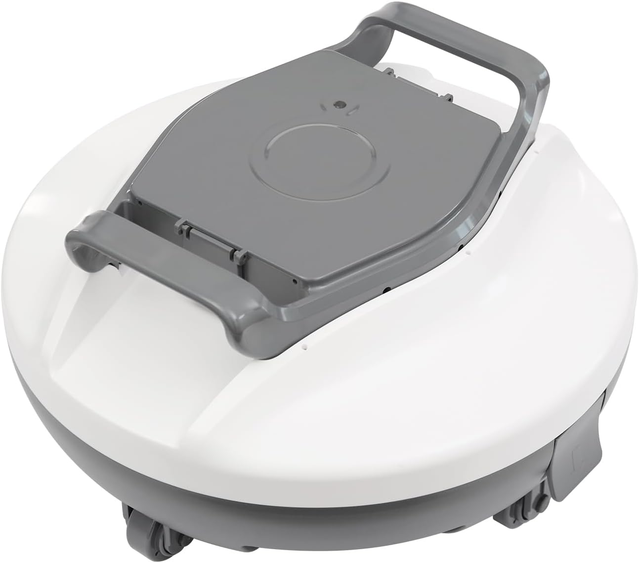 Cordless Robotic Pool Cleaners, Automatic Swimming Pool Cleaning Machine High Efficiency Pool Cleaning Robot, for Pools, Spas, Hot Tubs, and Landscape Pools (Grey, White)