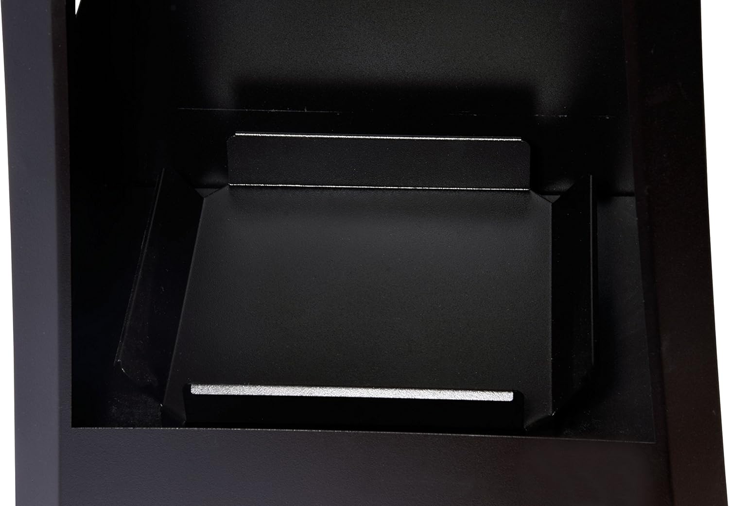 35424 Garden Stove XL Square Patio Stove Large with Storage Space for Firewood, Fire Pit Steel Powder-Coated Black 48 x 30.5 x 124 cm