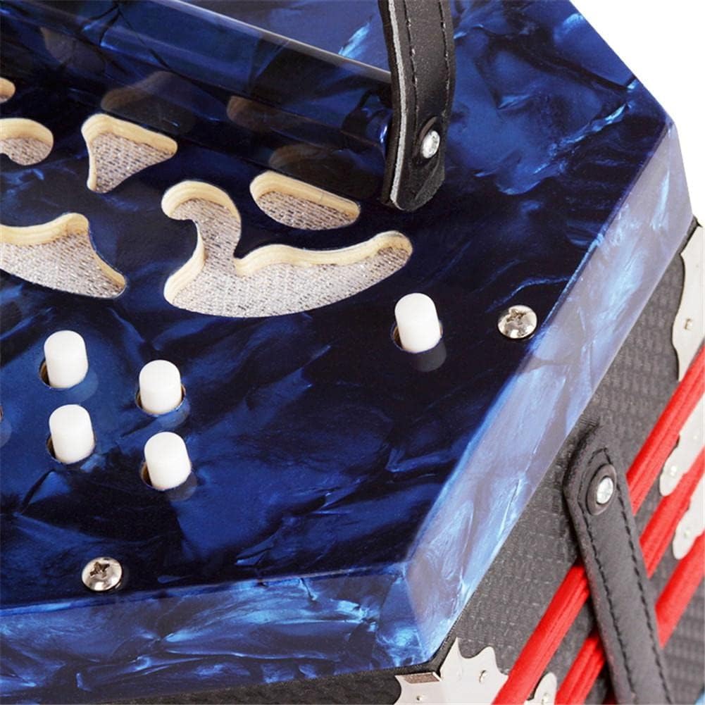 20 Keys Concertina Accordion, Professional Musical Instruments with Bag, for Adults for Instrument Supplies Beginners Students, Fascinating & Softer Sound