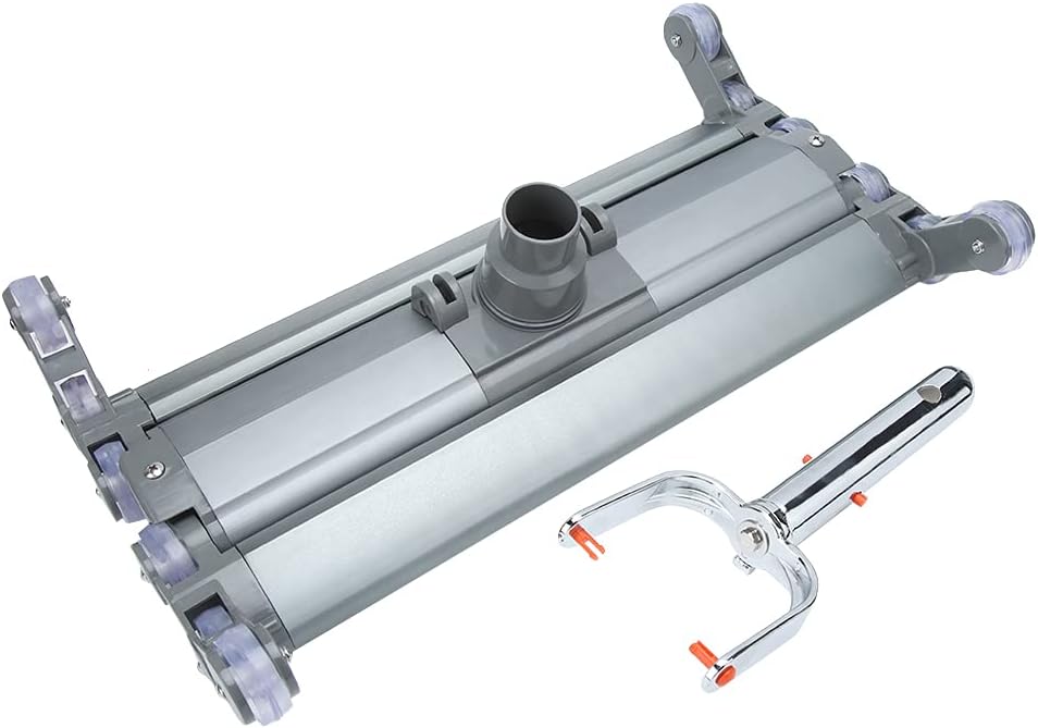 Swimming Pool Vacuum Head, 18inch Aluminum Alloy Pool Vacuum Suction Cleaner Swimming Pool Spa Pool Cleaning Tool Accessories