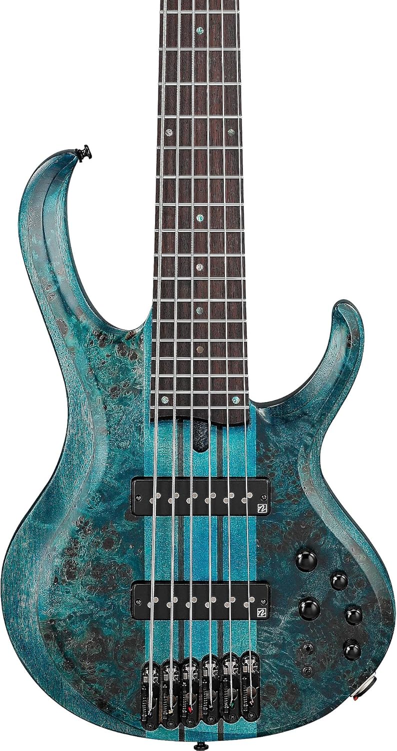 Ibanez BTB946 Standard 6-String Bass Guitar, Rosewood Fingerboard, Cosmic Blue
