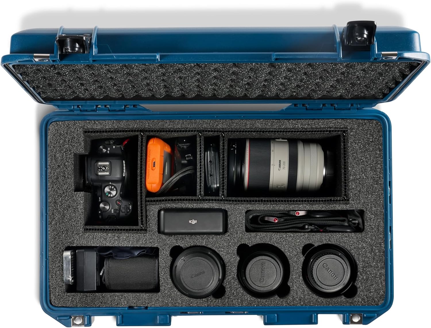 Pelican Air 1535 Air Case - Universal Custom Foam DSLR Camera Case for Camera Body and Accessories (Indigo)
