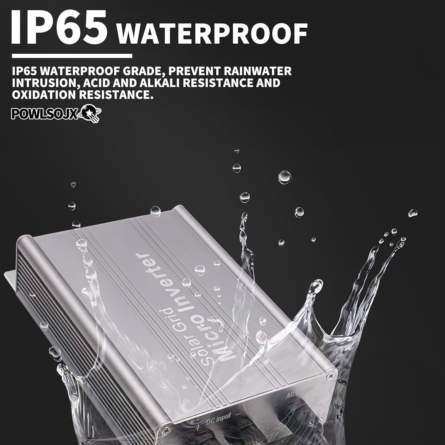 Solar Grid Tie Micro Inverter MPPT Smart Micro PV System 180W 500W 700W DC 18V-50V to AC Output 120V/230V Auto (500W)