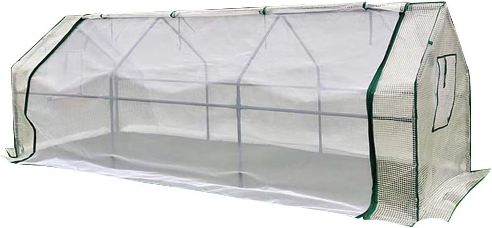 Greenhouse Outdoor Waterproof Hot House with Zipper Doors for Garden,Patio,Home,Backyard(Type2-180cm/70.9