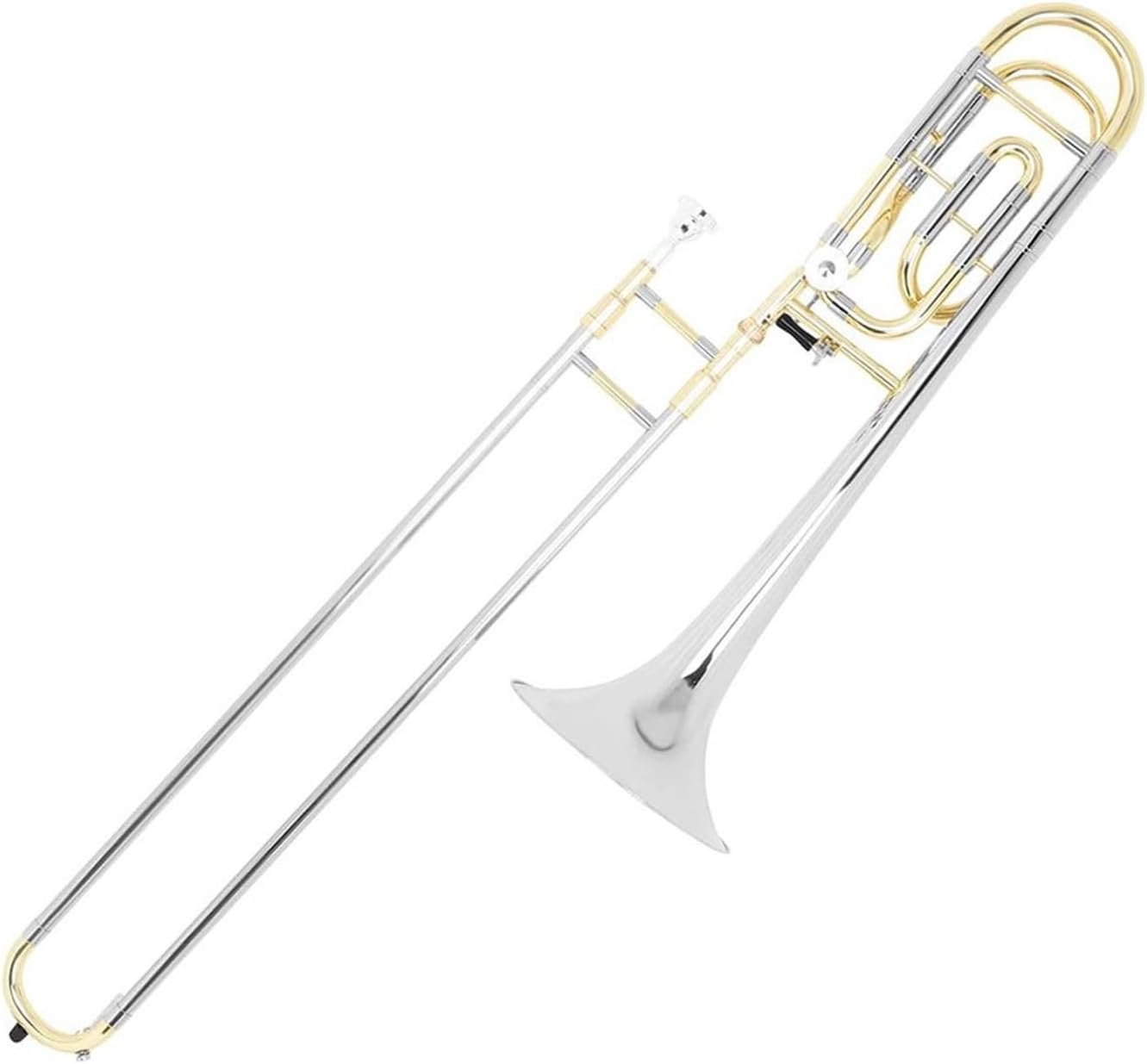 Adult Trombone Instrument Gold And Silver Alto Trombone In B Key Professional Brass Instrument With Case And Accessories