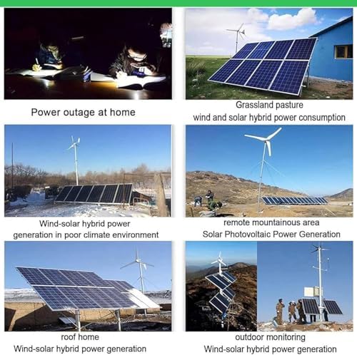 8000W Wind Solar Hybrid MPPT Charge Controller, Efficient Wind Turbine & Solar Power System with Dump Load, Renewable Energy Controller for Off-Grid Applications
