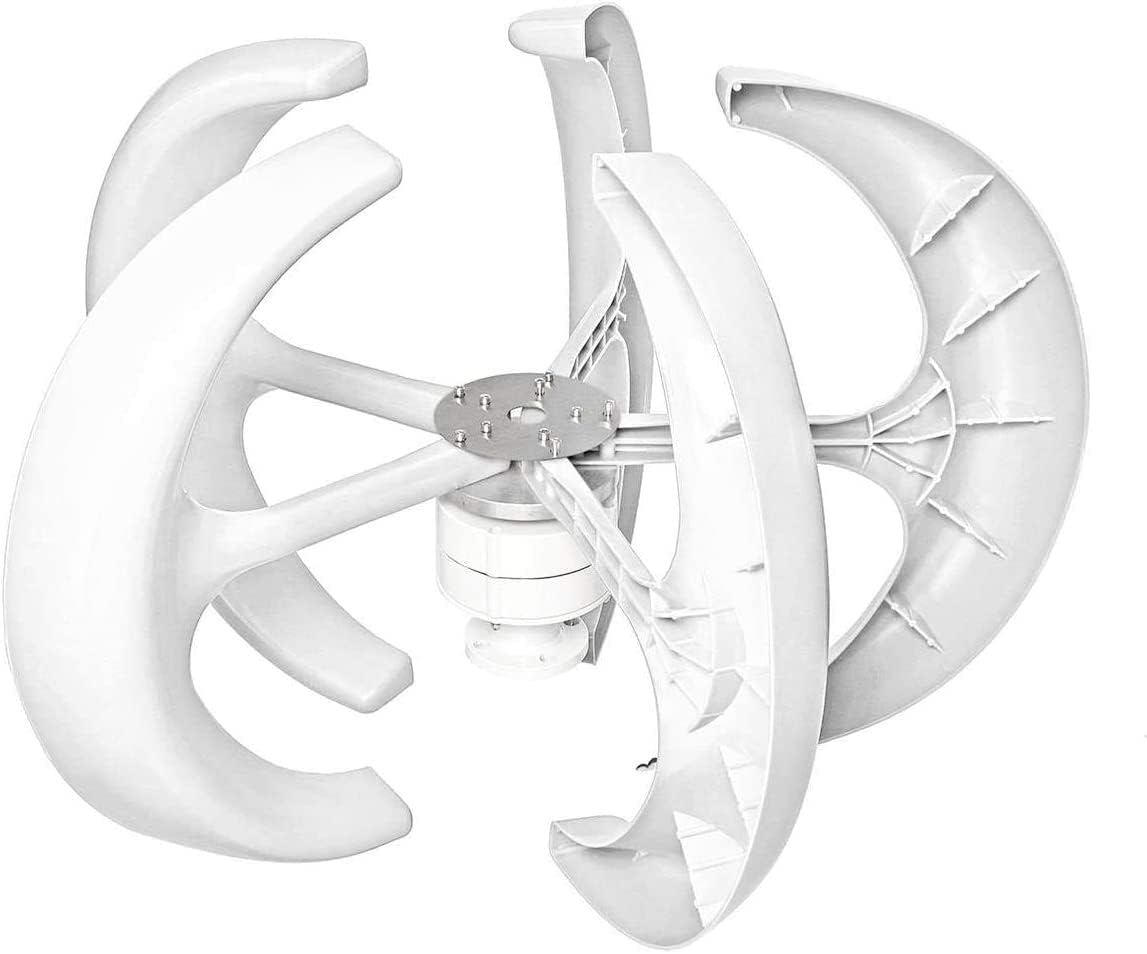 LiuSj JUnSt 8000W Wind Turbine 5 Blade Wind Vertical Axis Generator +3 Phase AC Permanent Magnet Generator Wind Turbine Kit with Controller for Hybrid Wind Solar System