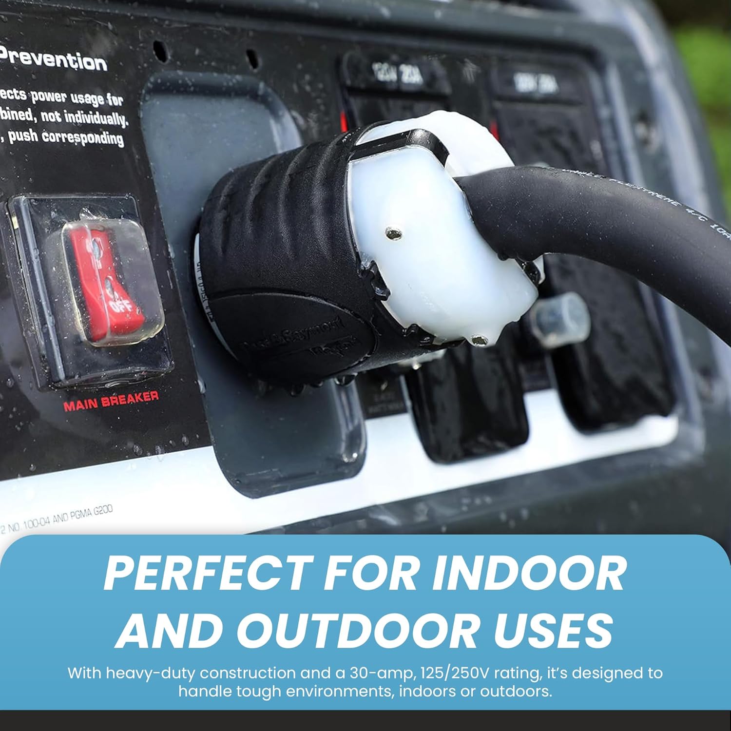 IronBox Electric - Heavy Duty NEMA L14-30P Plug - Rated 30A 125/250V - 4 Prong for 7500W Generators - Industrial Grade L14-30P Plug - UL Listed - Mounts onto 10/4 or 8/4 AWG Electrical Cable(10 Pack)