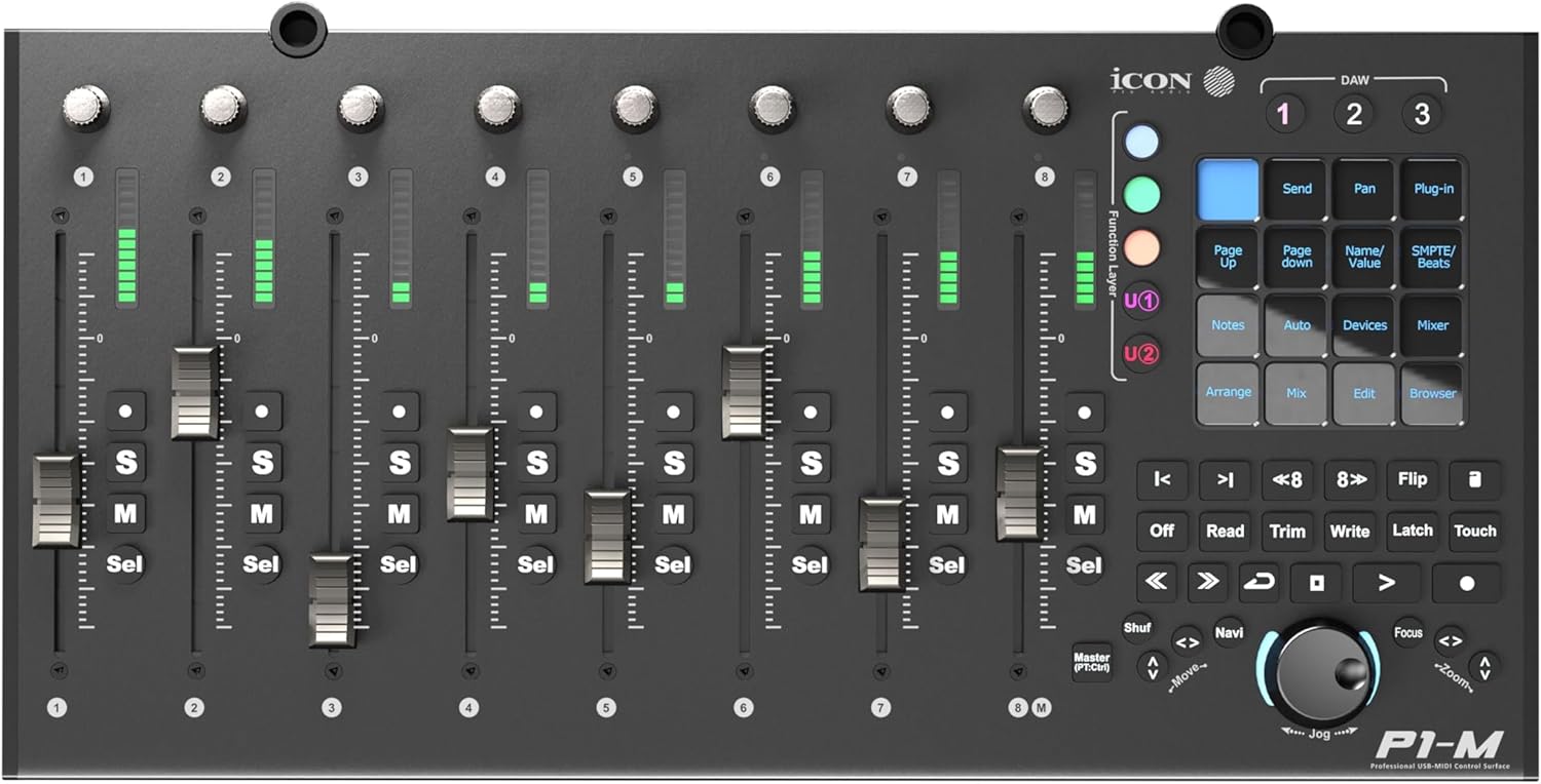 iCON Pro Audio P1-M DAW Control Surface with Motorized Faders