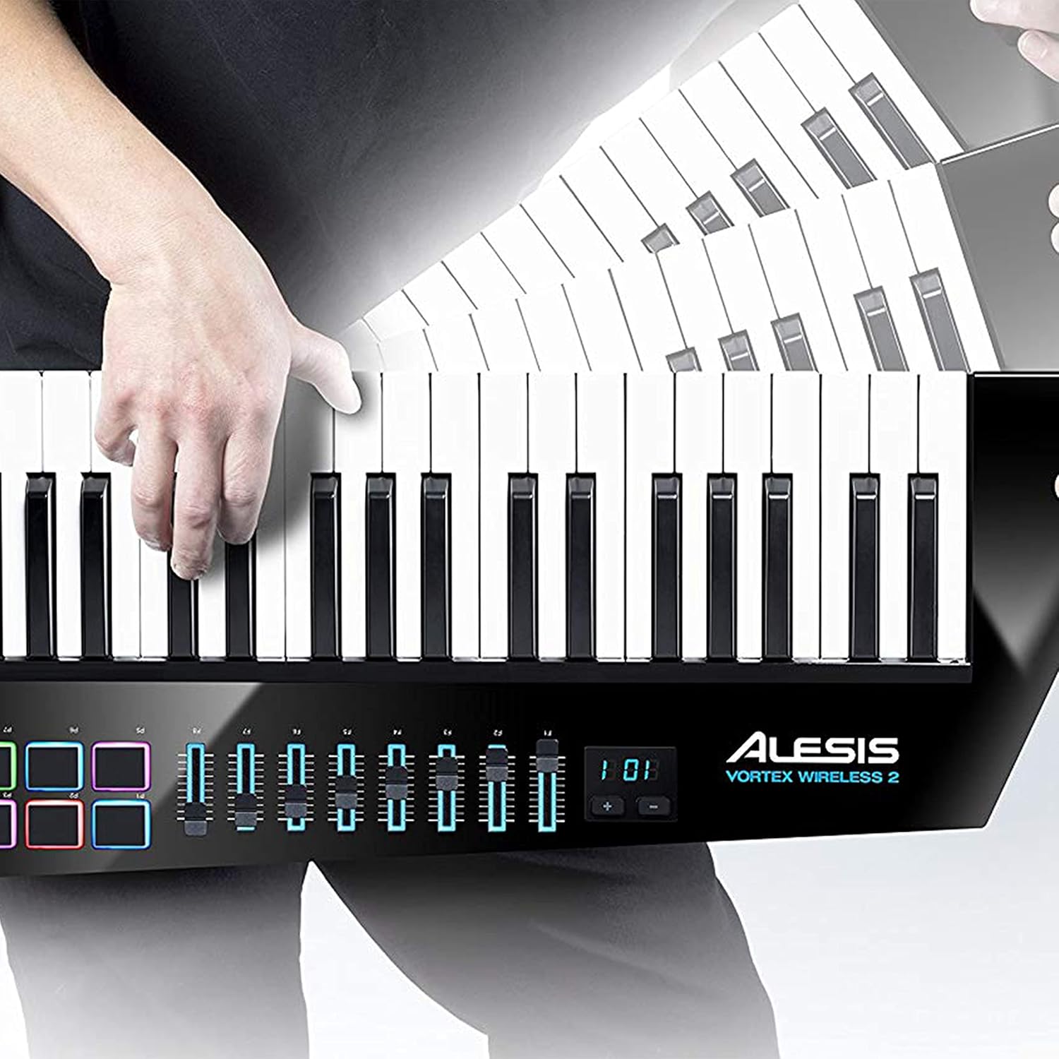 Alesis Vortex Wireless 2 - High-Performance USB/MIDI Wireless Keytar Controller with Professional Software Suite Including ProTools | First