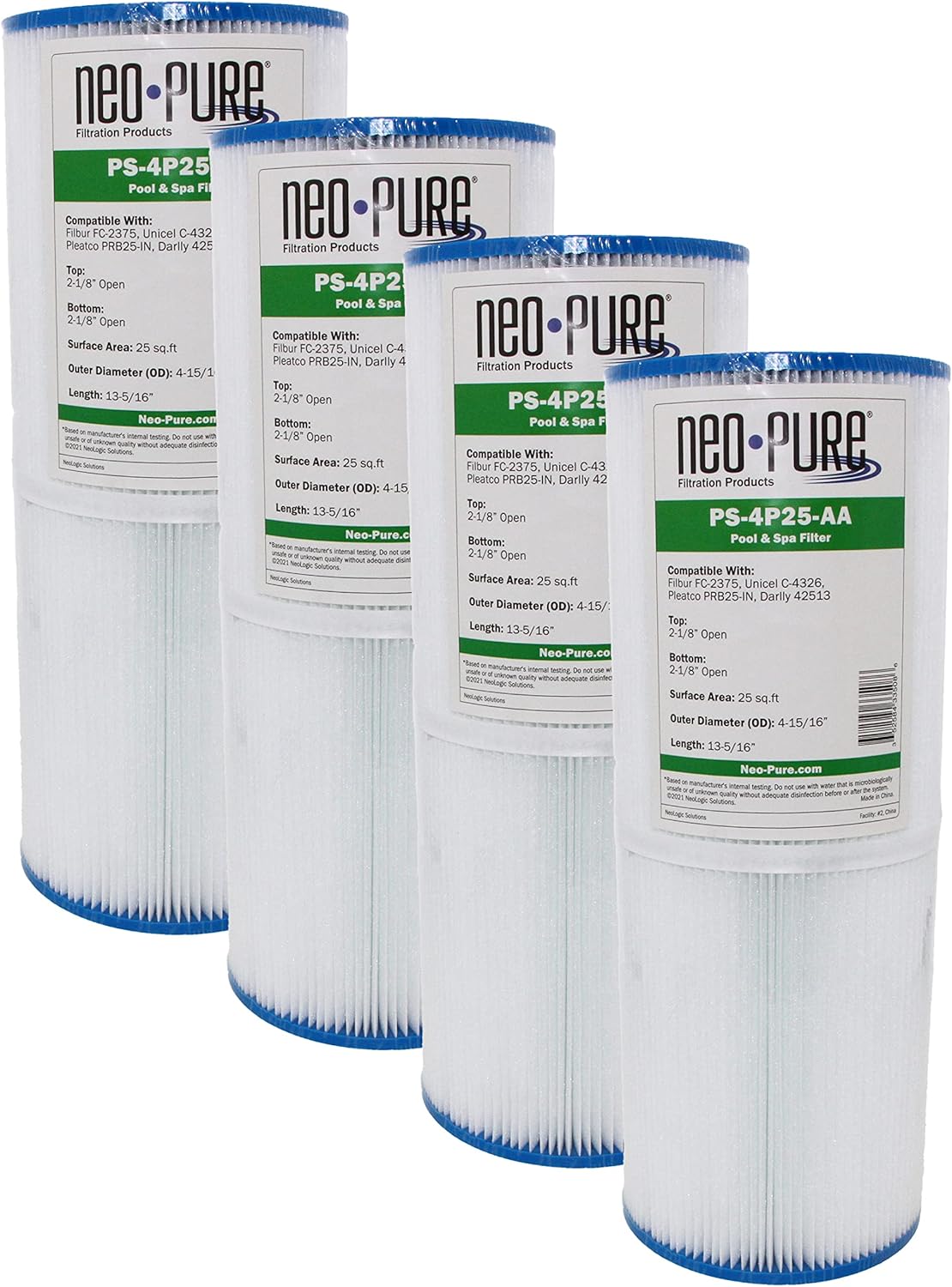 Neo-Pure Pool and Spa Filter 4-15/16