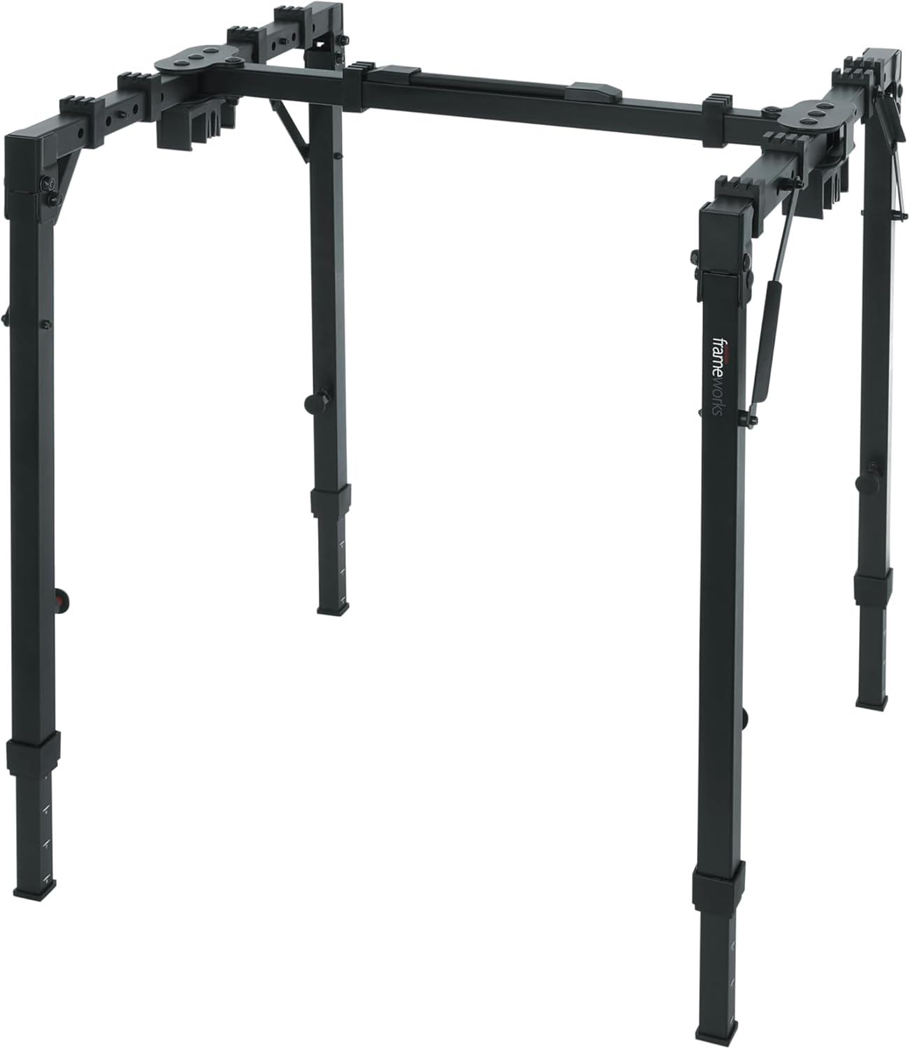 Gator Frameworks Adjustable T-Stand Folding Workstation or Keyboard Stand, Weight Capacity of 250lbs (GFW-UTL-WS250)