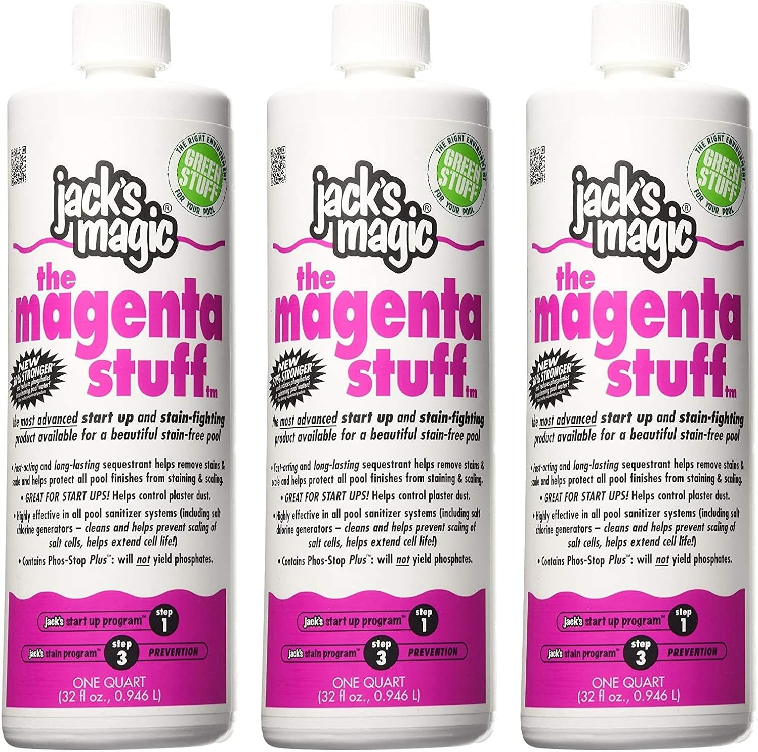 Jack's Magic The Magenta Stuff Size: 32 Ounce (Three Pack)