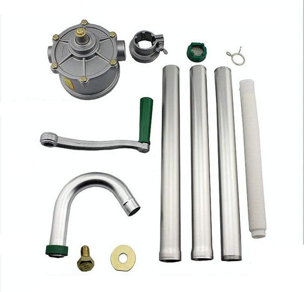 Hand Tool Aluminium Rotary Oil Fuel Hand Pump, Self Priming Fuel Oil Diesel Pump, 55 Gallon 200 Litre Hand Drum Barrel Pump