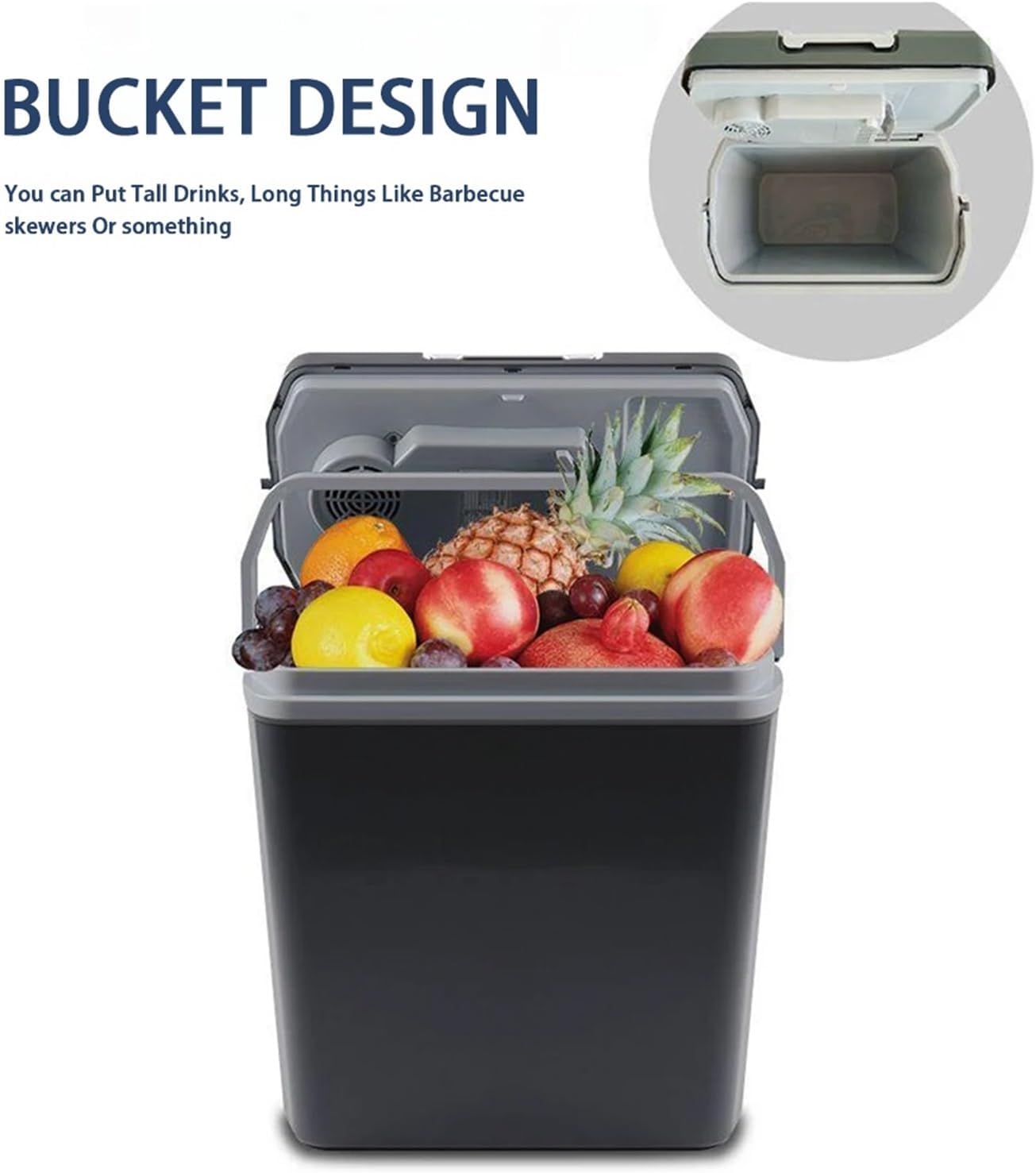 25L 12V 220V Car Refrigerator Household Cooling And Heating Concealed Handheld Refrigerator Portable Field Party Gathering