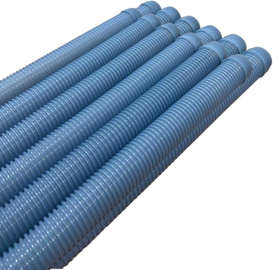 DPM Heavy-Duty Pro Swimming Pool Cleaner Hose 4 Ft Made in USA Swimming Pool Vacuum Cleaner Sectional Hose Universal Compatible Navigator Baracuda G3 Kreepy Krauly Rebel Aquanaut (12, Frost Blue)